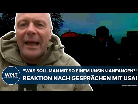 UKRAINE-KRIEG: "Was soll man mit so einem Unsinn anfangen?" Statement nach Gesprächen mit den USA