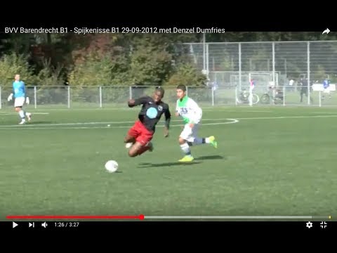 BVV Barendrecht B1 - Spijkenisse B1 29-09-2012 met Denzel Dumfries rugnummer 3
