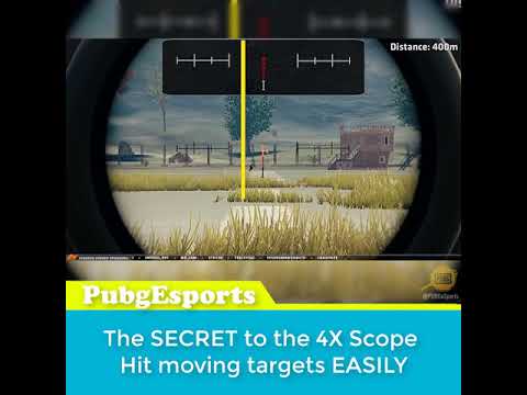 The SECRET to the 4X Scope   Hit moving targets EASILY PUBG Esports TV