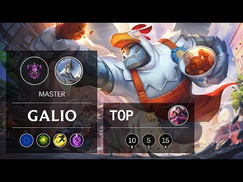 Galio Top vs Irelia - EUW Master Patch 9.6