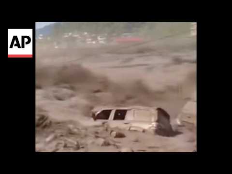Video shows catastrophic floods in Nepal caused by glacial collapse