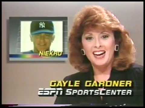 MLB   1985   ESPN Sportscenter Game Highlights    With Chris Berman + Gayle Gardner + Lou Palmer