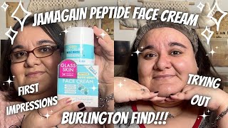 ✨JAMagain PEPTIDE FACE CREAM✨ First Impressions l Review l Try On (Burlington Find)...Korean Beauty