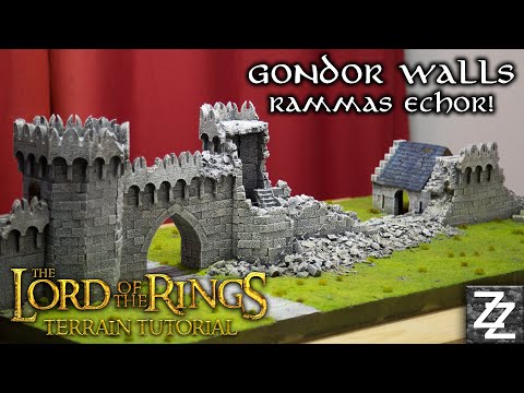 Gondor Walls Rammas Echor ~ Pelennor Fields Terrain Tutorial Part 1