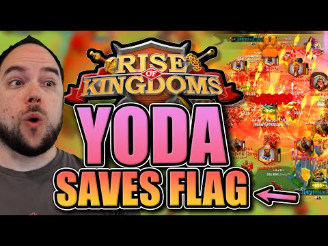 Yoda808 saves flag [strongest player filling all 7 marches] Rise of Kingdoms