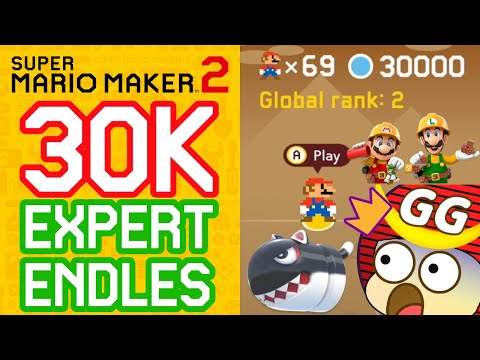Expert Endless Challenge 30,000 levels Completed! - Super Mario Maker 2 [SMM2] [#06]