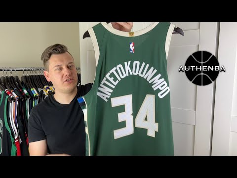 Authentic Giannis Antetokounmpo Milwaukee Bucks 19/20 Icon edition jersey NIKE