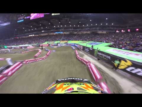 GoPro HD: Cole Seely Main Event 2014 Monster Energy Supercross from Detroit