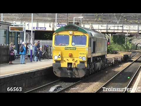 Freightliner Class 66 No. 66563 on 4H67 Crewe B.H - Guide Bridge Yd @ Guide Bridge on 15.08.17 - HD