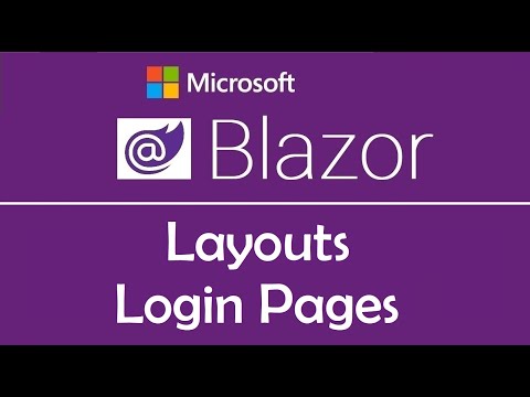Blazor Tutorial Layouts | Login Pages EP13