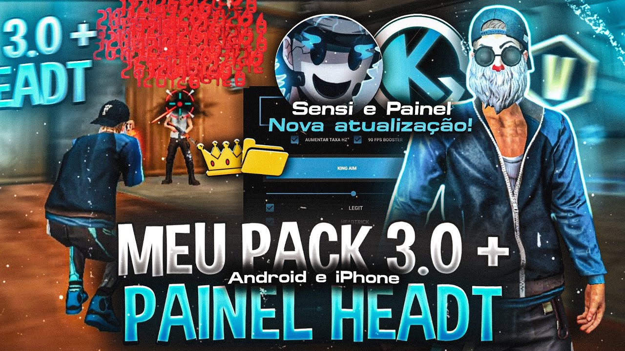 CRIEI o MELHOR PACK de SENSI para NOVA ATUALIZAÇÃO! 📂 [ Android e iPhone ] + PAINEL HEADTRICK 📲