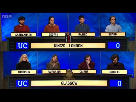 University Challenge - S51E01 - King's College, London vs Glasgow