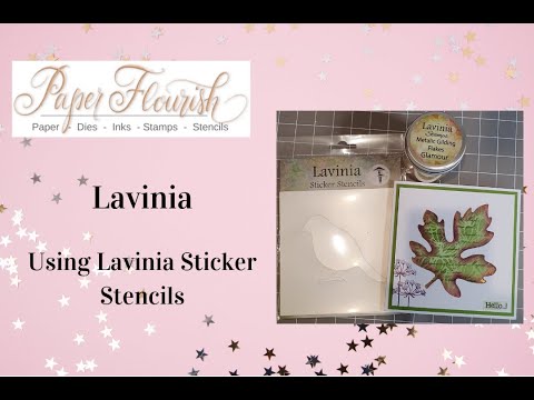 Lavinia Card using Lavinia Sticker Stencils