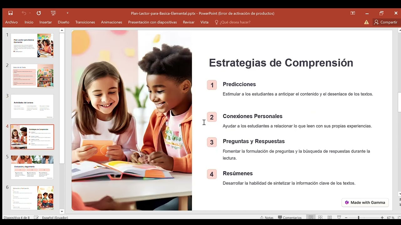 🔴PLAN LECTOR PARA BÁSICA ELEMENTAL✅