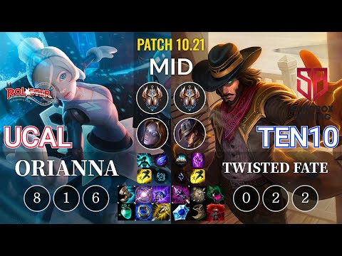 KT Ucal Orianna vs SB Ten10 Twisted Fate Mid - KR Patch 10.21