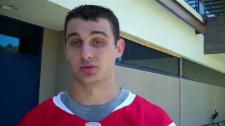 Darrell Stuckey & Jonathan Crompton on their 1st day of practice 