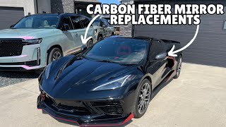 How To Replace Your C8 Corvette Mirror Caps With Carbon Fiber Ones