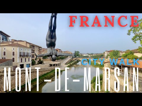 Mont-de-Marsan 🇫🇷 France | city walk (4K)