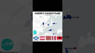 Europe’s 5 Oldest Flags  #map #maps #statistics #geography #europe #eu