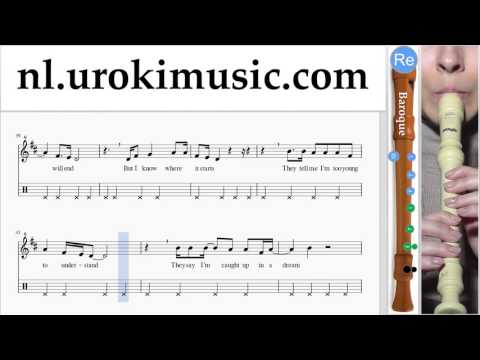 Blokfluit Leren Spelen (B.) Avicii - Wake Me Up Tablatura Deel#2 um-a799