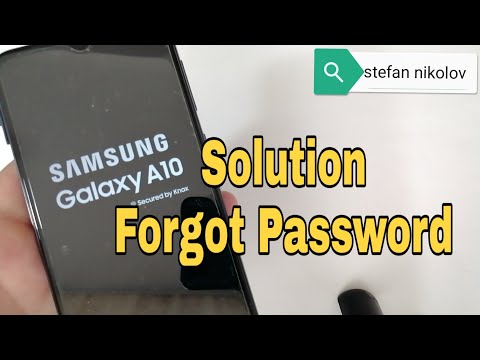 Forgot Password Samsung A10 SM-A105F. Unlock pattern, pin, password lock.