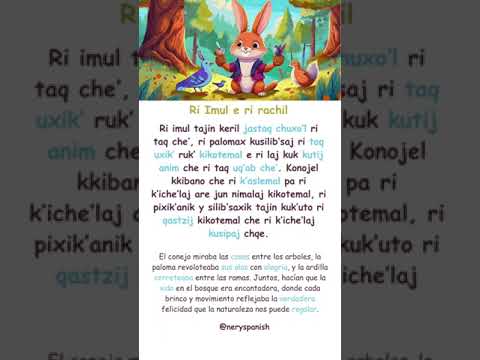 lectura en Kiche, audios en idioma Kiche. speaking kiche language