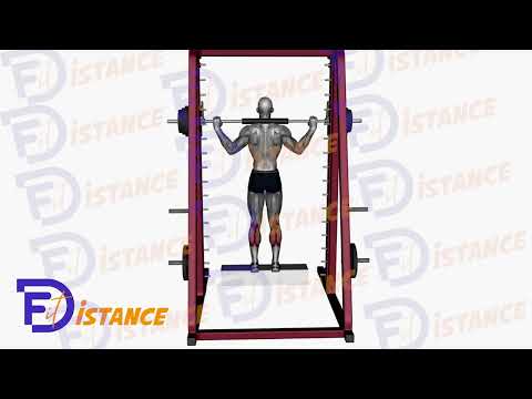 Exercice Élévations de mollets à la machine Smith