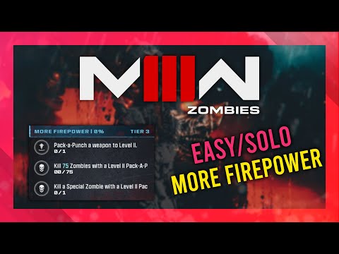 More Firepower (Act 2 Tier 3) | MW3 Zombies GUIDE | Quick/Solo | MWZ Mission Tutorial