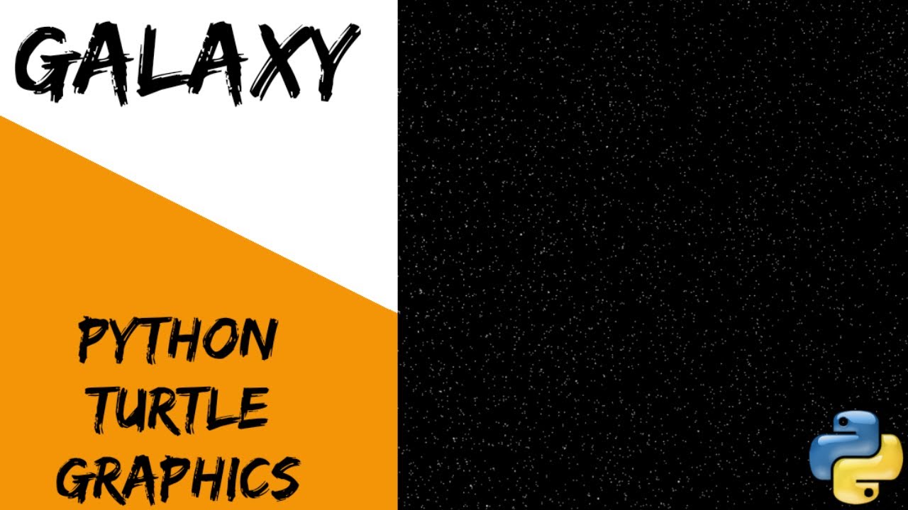 Making galaxy using coding | python turtle graphics#shorts