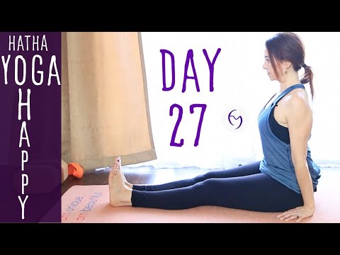 40 Minute Hatha Yoga Happiness: Change your 'should's' to could's...Day 27 | Fightmaster Yoga Videos thumbnail