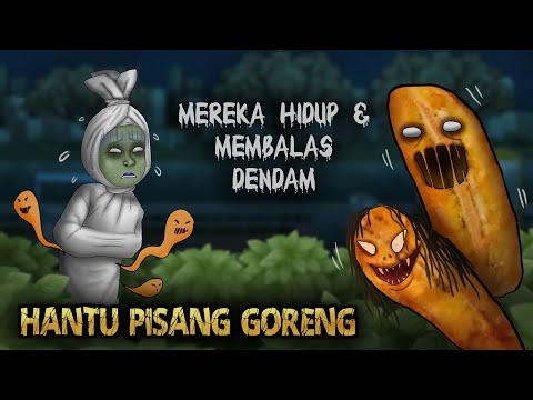 Hantu Pisang Goreng, bikin Pocong Kebelet #HORORKOMEDI | Kartun Hantu, Kartun Lucu