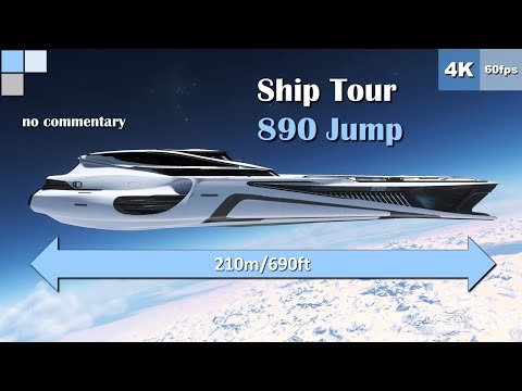 Ship Tour - Origin 890 Jump - Star Citizen Alpha 3.21 - Relaxing [4K 60fps]