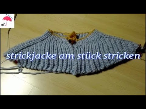 Live project! Part 1: Knitting a cardigan in one piece