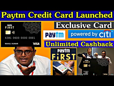 Paytm First Credit Card Launched With Unlimited Cashback Offer💥 Paytm First International Visa Card Video