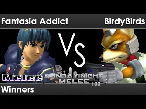 MNM 133 - Fantasia Addict (Marth) vs BirdyBirds (Fox) Winners - Melee