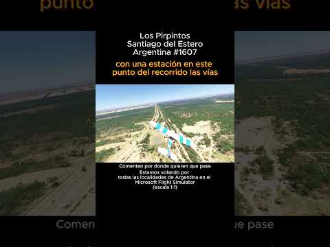 Los Pirpintos, Santiago del Estero desde el Microsoft Flight Simulator #lospirpintos #argentina