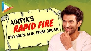Aditya Roy Kapur: “A RUMOUR I’d Like To Start About Varun Dhawan is…”| Rapid Fire | KALANK video