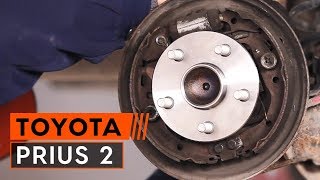 How to change rear wheel bearing TOYOTA PRIUS 2 [TUTORIAL AUTODOC]
