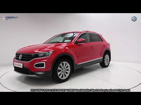 CMG VW SLIGO: 181SO539 VW T-ROC 1.5TSi SPORT 150BHP Red / Contrasting Cloth & Leather