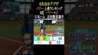 【8月20日アプデ】パワー上昇TOP3【パワプロ2026】#shorts