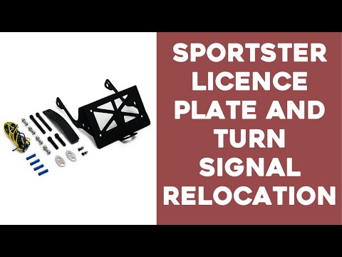 Viking License Plate and Turn Signal Relocation Kit on Sportster Iron 1200