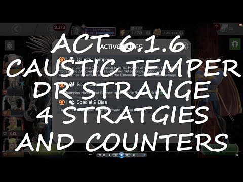 How to BEAT Act 6.1.6 Dr Strange Caustic Temper - 4 STRATEGIES | MARVEL CONTEST OF CHAMPIONS |