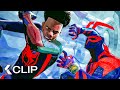 Miles Vs Spider Man 2099 Epic Fight Scene Spider Man Across The Spider Verse 2023