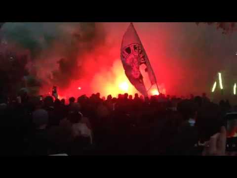 Jönköpings Södra IF fans celebrate promotion