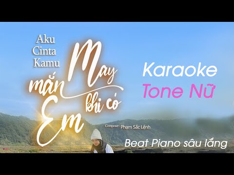 Karaoke Beat Piano - May Mắn Khi Có Em | Đạt Villa - Tone Nữ (G) - Piano Sâu Lắng