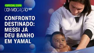 Vídeo: DESTINO? Messi deu banho em Yamal bebê e agora O ENFRENTA NA FINAL DA COPA | Convocação CNN