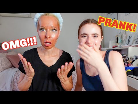 PRANK NA MAMKU!!! krásně jsem jí nalíčila 😱