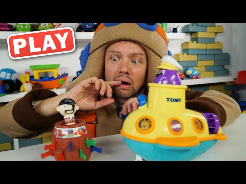 KyKyPlay - Супергерои и бой с пиратским кораблём - Поиграйка с Пилотом Винтиком