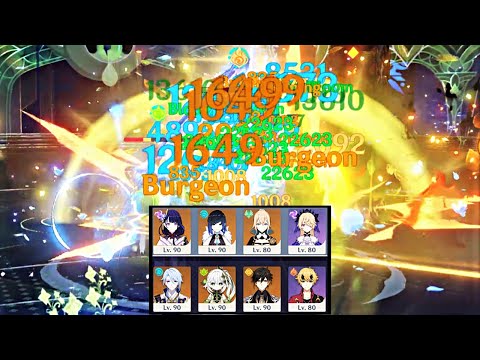 C0 Raiden Taser & C0 Ayato Burgeon - Spiral Abyss 3.4 Floor 12 9 Star Clear | Genshin Impact