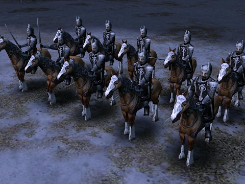 Dúnedain Knights vs Dire Wolves, Wolf Riders and Werewolf